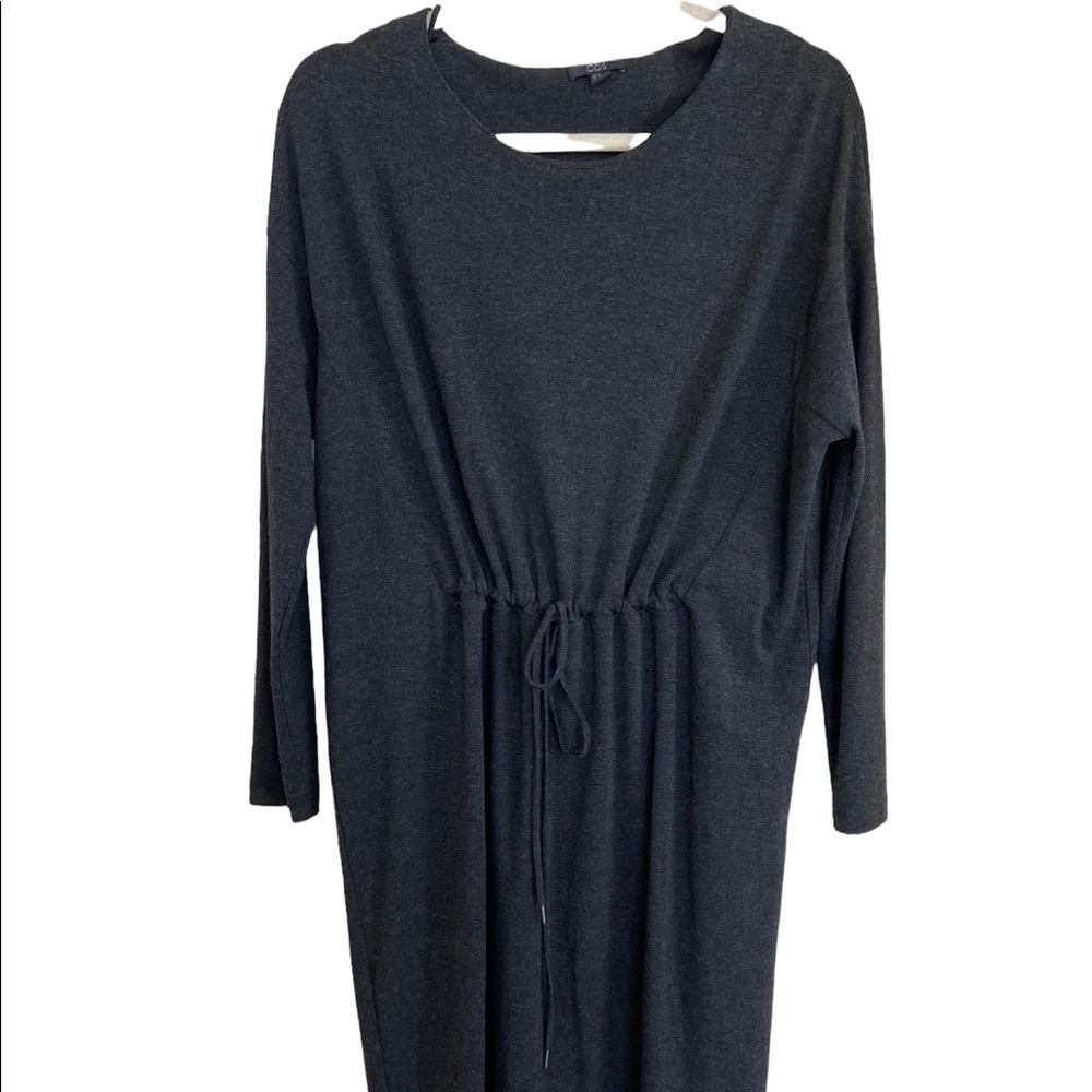COS DRAWCORD WAIST DRESS - Picture 3 of 9